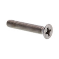 Prime-Line Machine Screw, Metric, Flat Head, Phillip Drive M4-0.7 X 25MM A2-70 Stainless Steel 10PK 9121192